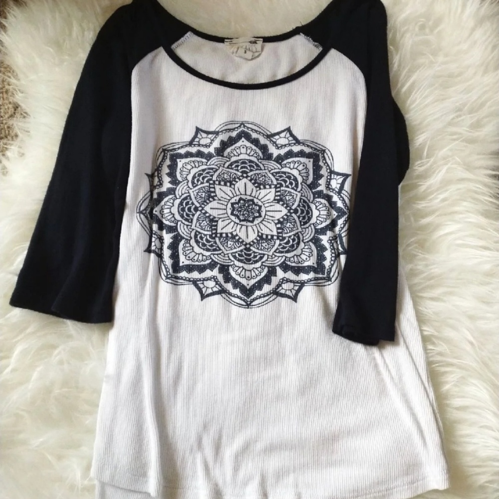 Mandala Baseball Tee